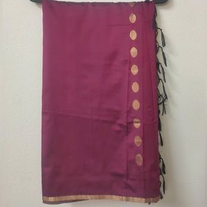 Blended Silk Saree in Maroon